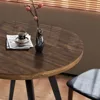 Round Dining Table, Small Dining Table for 2, 31.5" Round Table, Mid-Century Modern Kitchen Table with 1.4" Thickness Wood Grain 3