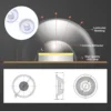 Square LED Panel Circle Ring Light 12W 18W 24W 36W LED Ceiling decoration Ceiling Lamp AC220V 230v 240v downlight 4