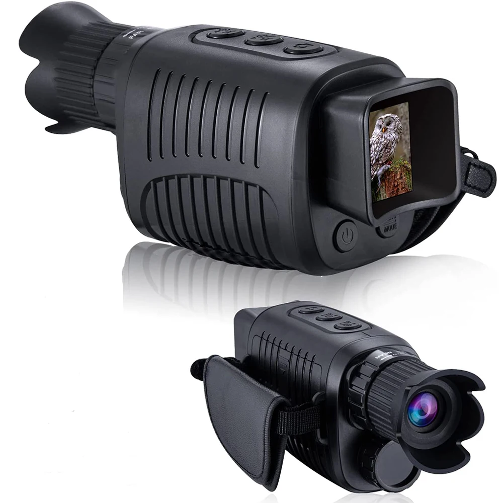 Nachtkijker met 2 Inch scherm - Nachtcamera met 6x Optische en 8x Digitale zoom - Geschikt voor dag en nacht