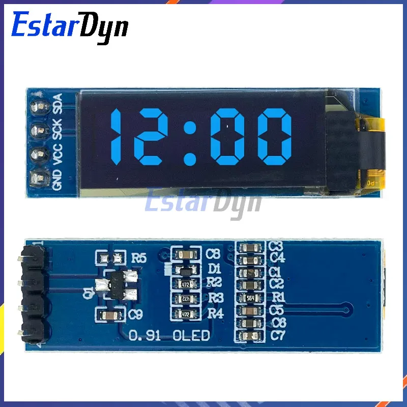 0.91 Inch OLED Module 0.91" White/Blue OLED 128X32 LCD LED Display Module 0.91" IIC Communicate for Arduino display module,lcd display module,oled display module