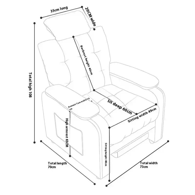 Nails Salon Pedicure Chair Spa Luxury Accessories Professional Beauty Salon Headrests Footrest Cama Fisioterapia Furniture