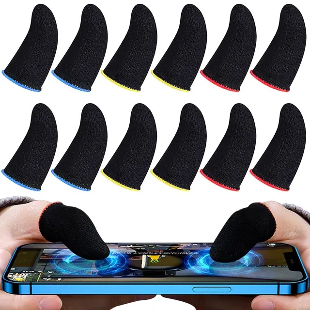 Finger Sleeve Per Gaming - 6 Pezzi, Traspiranti, Antiscivolo, Per PUBG Mobile E Altri Giochi - Foto 7