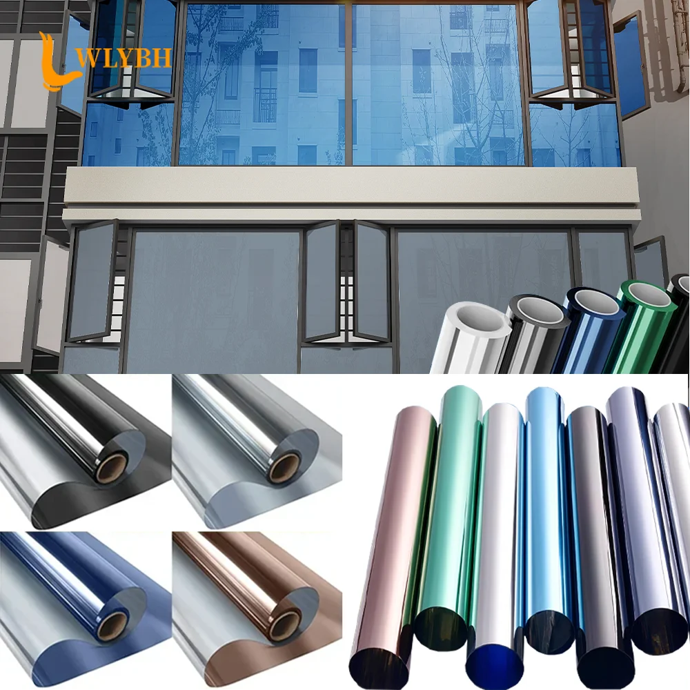 House Window Privacy Film Anti Look Glass Stickers Daytime One Way Mirror Screen Foil Static Cling Car Window Vinyl Tint Tool
