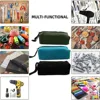 Heavy Duty Canvas Zipper Tool Bag, Small Zipper Tool Pouch, Multi-purpose Hand Tool Pouch Tote Bag, Utility tools Organizer 6
