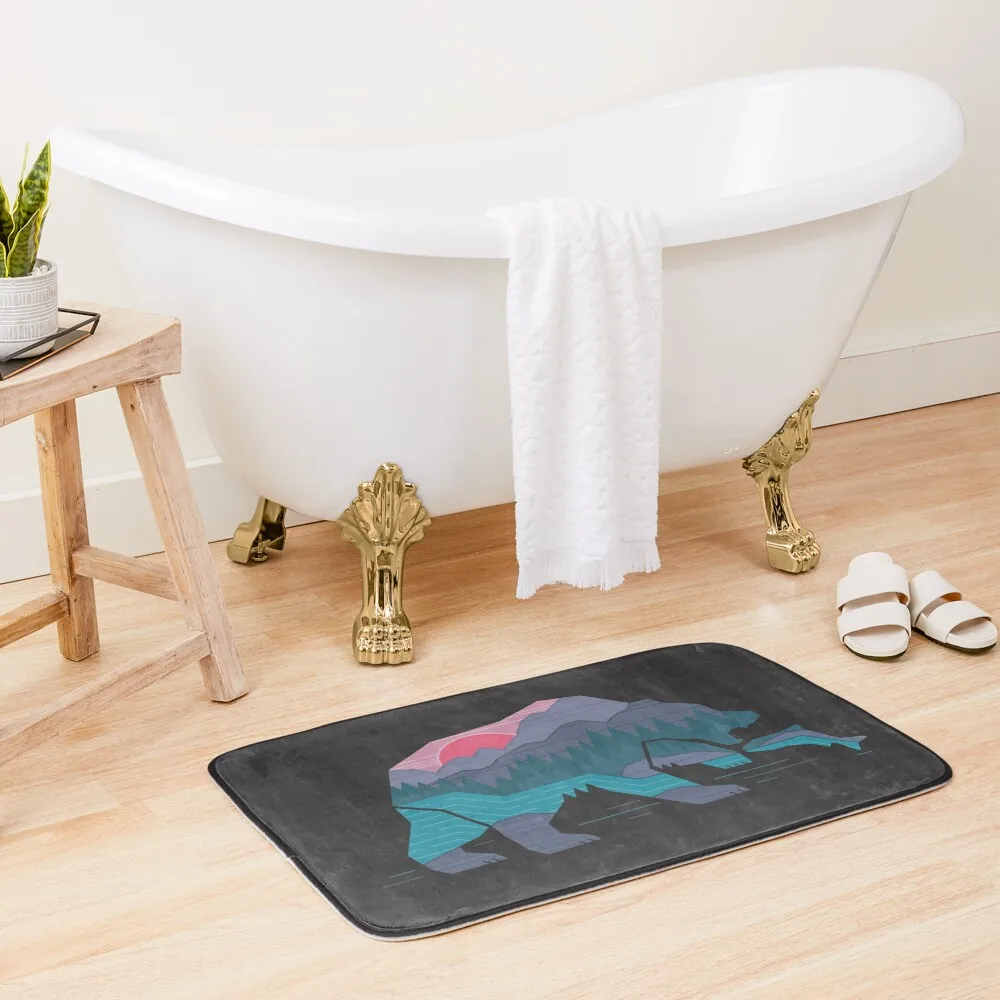 

Bear Country Bath Mat Bathroom Interior DoorEntrance Door Kitchen Rug Mat