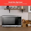 Desktop microwave oven 0.7 cubic feet stainless steel microwave oven 700 watts, with 10 power levels and mute function 4