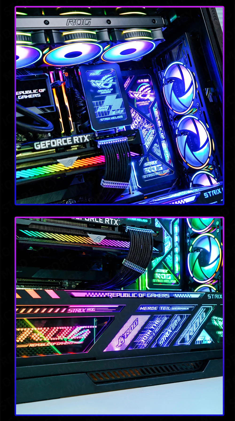 de Iluminação ARGB, Strix Helios PC MOD, Painel Decorativo, GX601