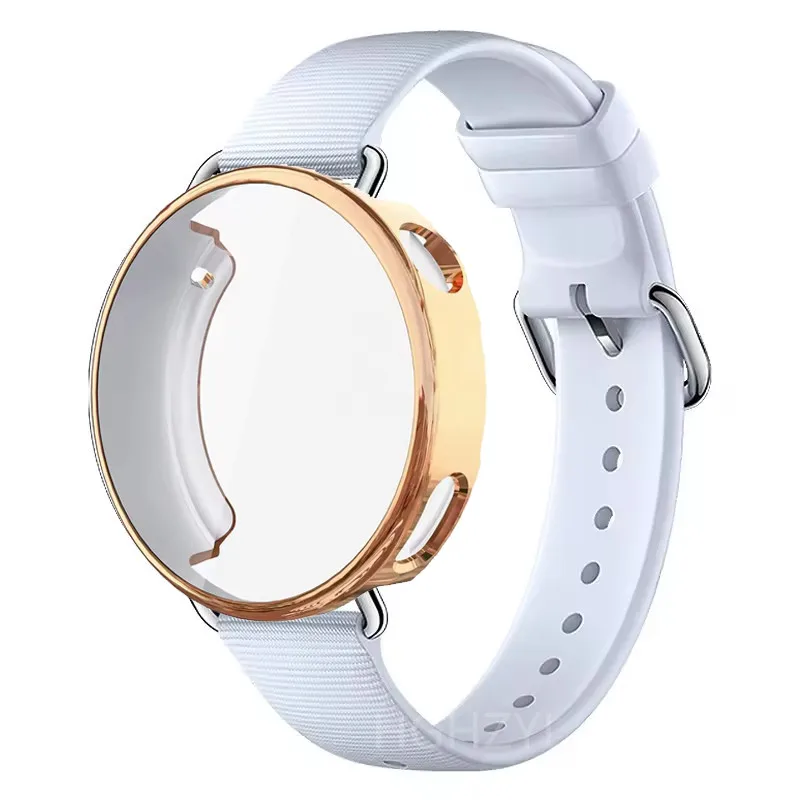 Enhanced Silicone Strap and TPU Case for 41mm Smart Watch - Sport Band and Full Cover Protection
