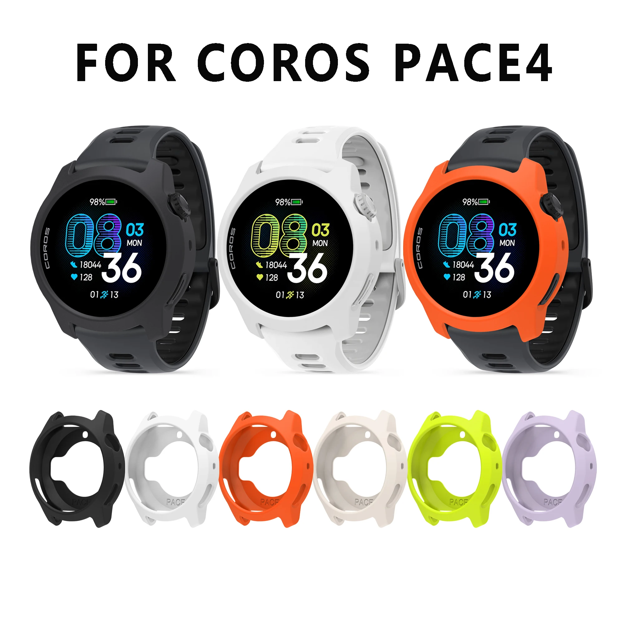 Silicone Soft Protector Shell for Smartwatch Hollow Protection Frame Case