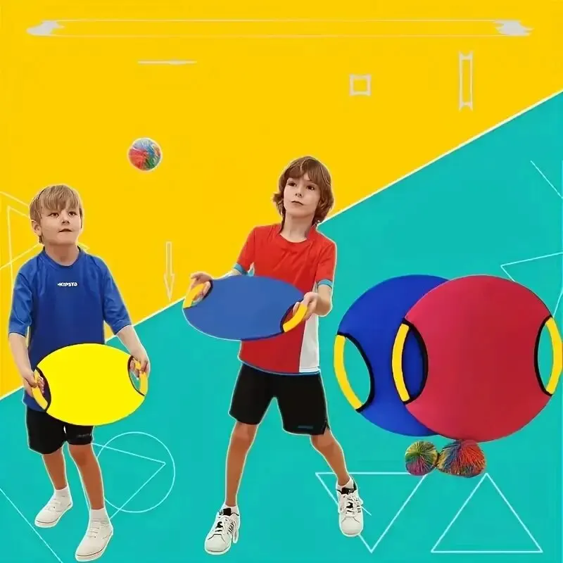 BouncingCircleThrowingTrainingToysKidsAdultOutdoorInteractiveCooperativeGamesElastic
