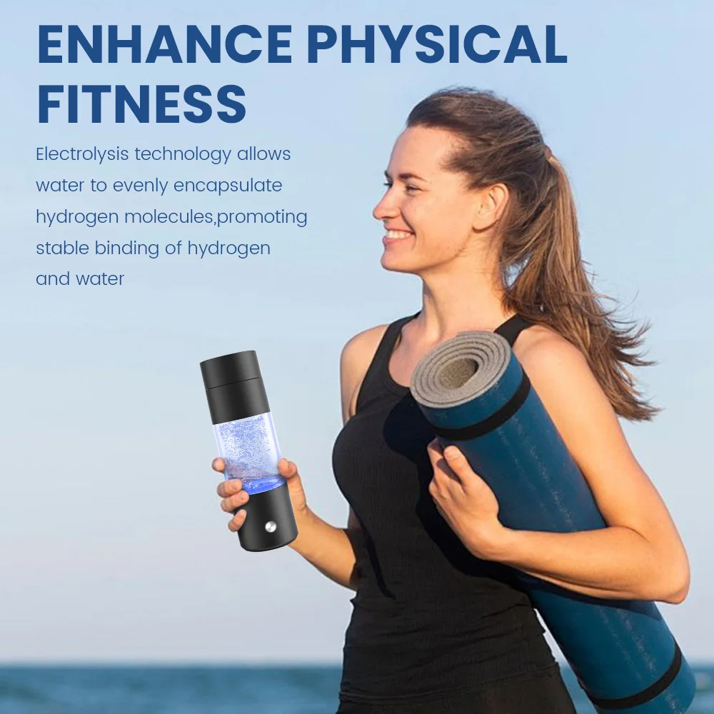 Description Picture 3 of item4000ppb Hydrogen Water Bottle Hydrogen Water Generator Bottle SPE PEM Hydrogen Rich Water Bottle for Friend,Office,Travel Use