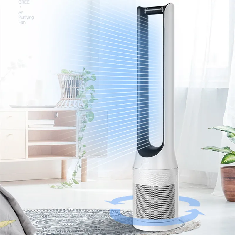 

Bladeless Purification Fan Floor Fan Dust Removal Fan Household Tower Fan Air Conditioner Portable Fan Cooling