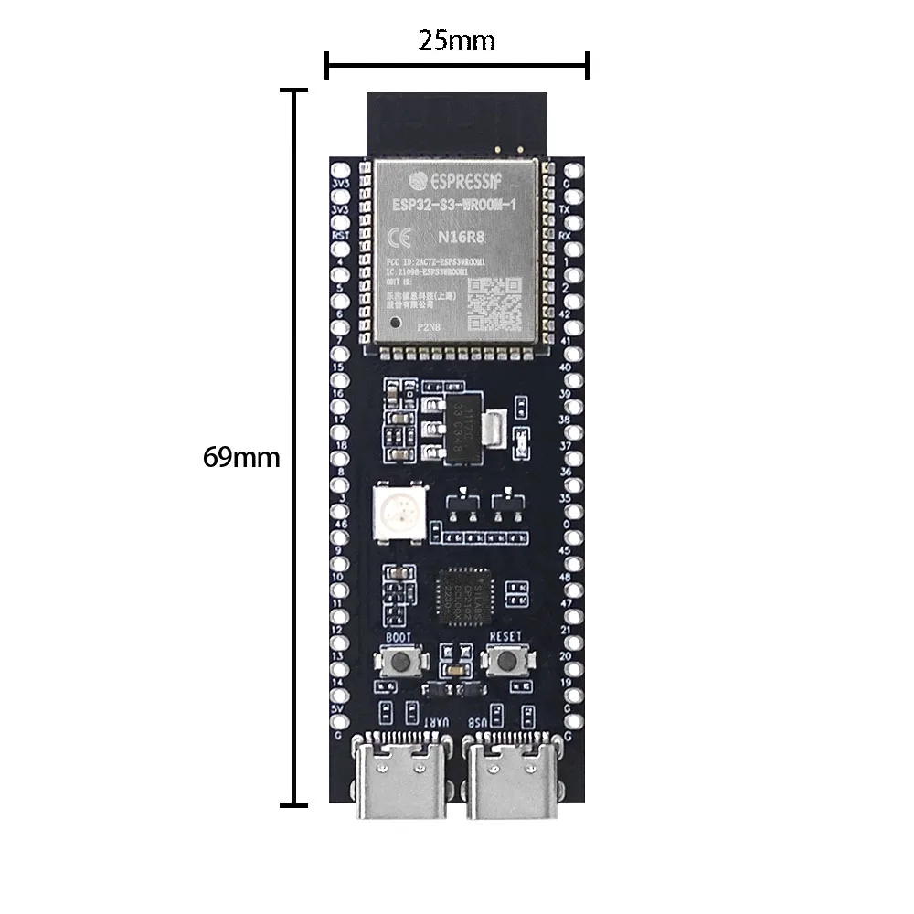 รูปสินค้า บอร์ดพัฒนา ESP32-S3 DevKitC-1 โมดูล WROOM-1-N16R8