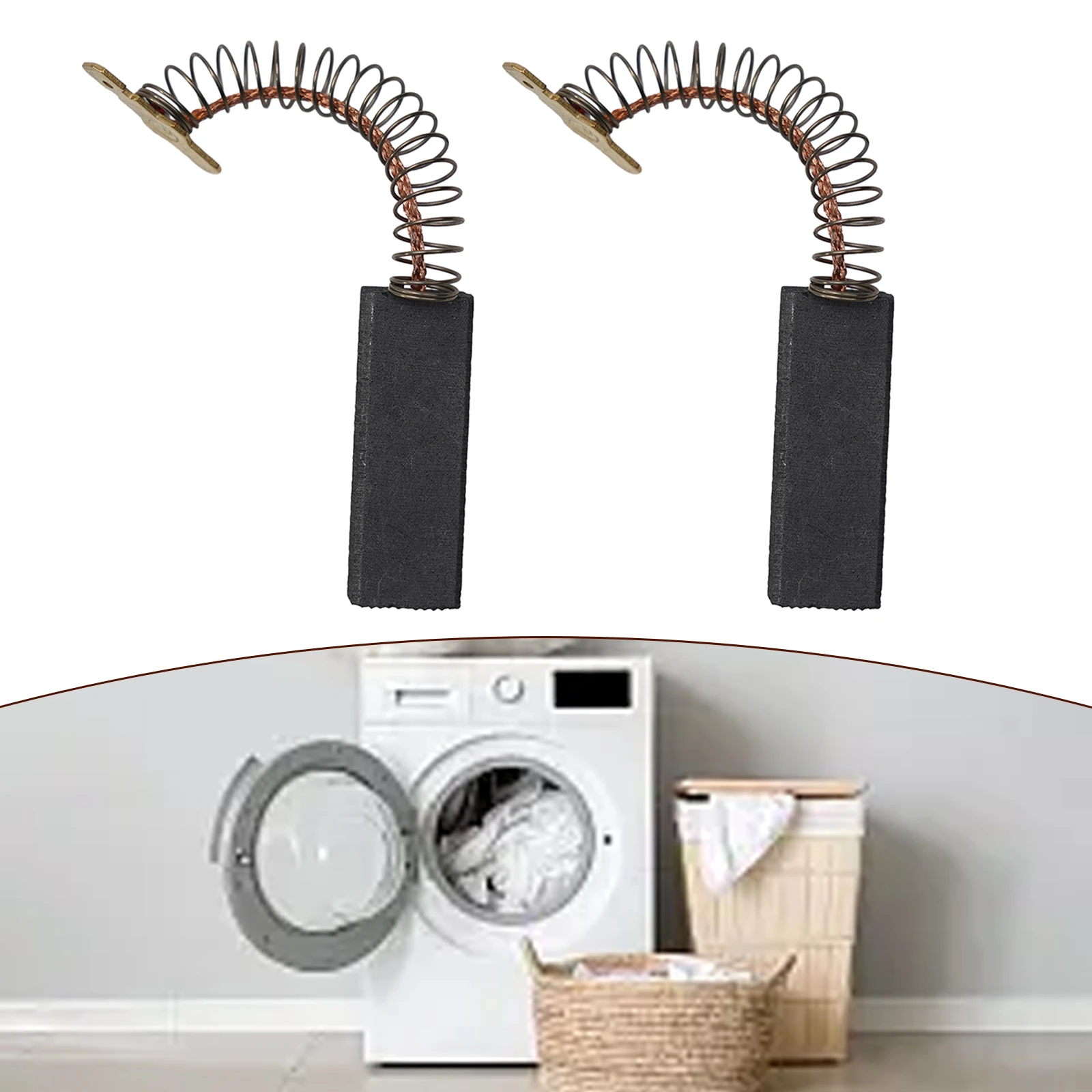 4x Kohlebürsten Für Bosch & Siemens Waschmaschinen - 12,5x5x36mm