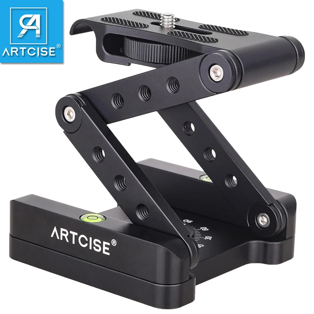ARTCISE MH5 Z Flex Tilt tripod head aluminum alloy all metal flexible folding 360&deg; panoramic for Canon Nikon Sony DSRL camcorder