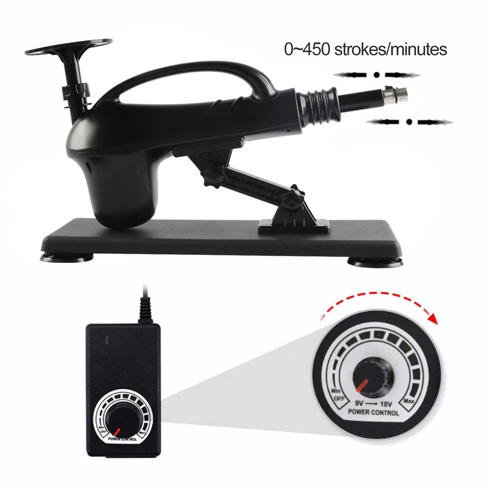 Automatic Mute Sex Machine Dildo Attachments Men And Women Sex Toys Hand Free Thrusting 40W