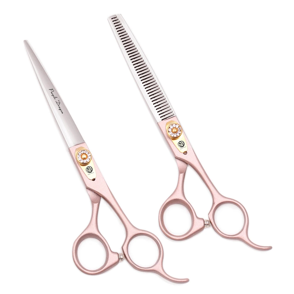 Purple Dragon Professional Dog Grooming Scissors 5.5" 6" 7" Japan 440C Pet Thinning Shears Pet Hairdressing Scissors Dog Grooming Scissors Hairdressing Scissors Z9105