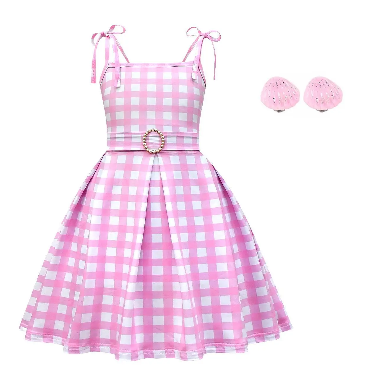 Barbie Xadrez Baby Girl Dress, Sweet Cosplay