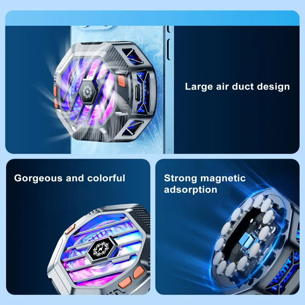 Mobile Phone Cooler Enhanced System for Mobile Phones Efficient Mobile Phone Solutions Silent Semiconductor Radiator with Rgb