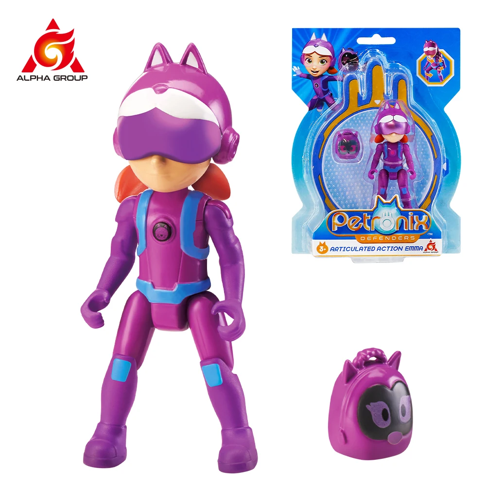 Petronix defenders 3 inch articulated action emma with backpack movable