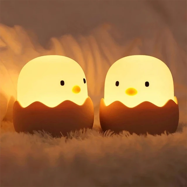 Led Children Touch Night Light Soft Silicone USB Rechargeable