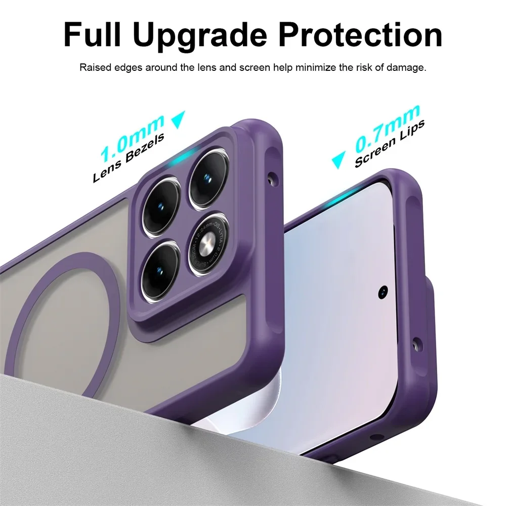 Luxury Matte Transparent Magnetic Phone Case - Premium Protective Cover