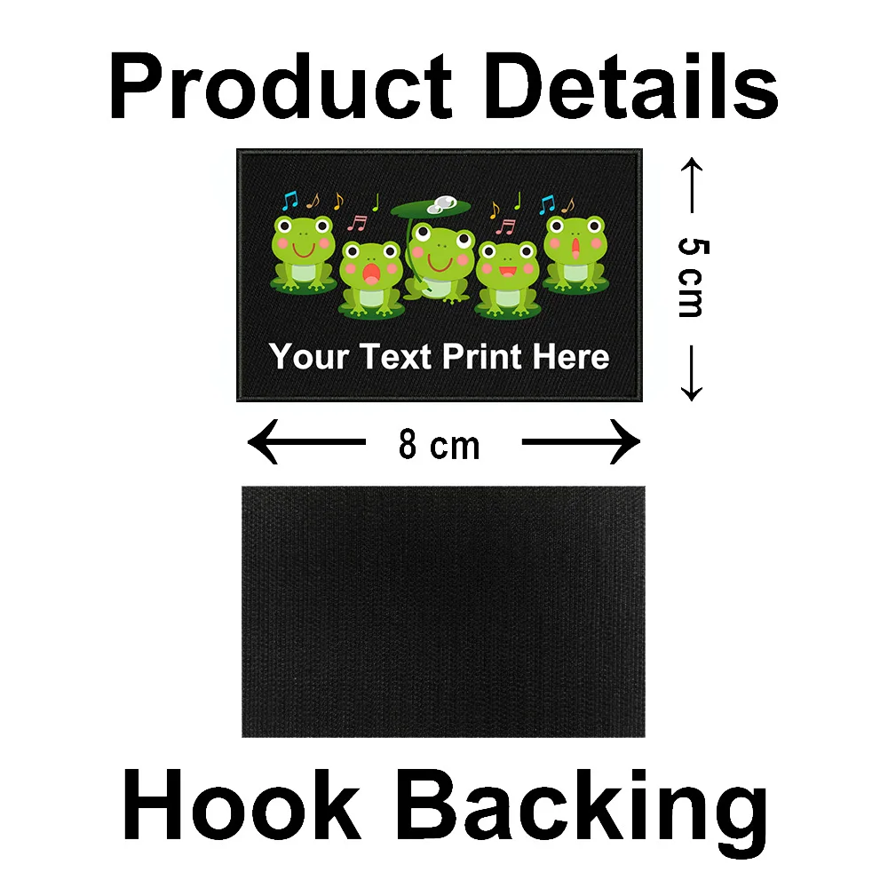 Cartoon Pepe The Frog Meme Printed Patch Name Patches Cute Frog For Kid's Clothing Chevron On Clothes Backpack Badges