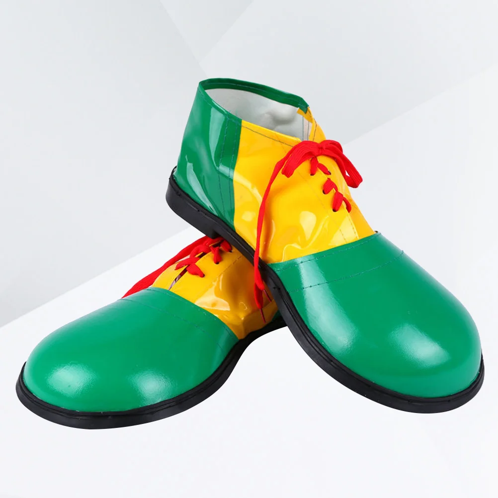 Oversized Clown Shoes For Carnival Party Unisex Comedy Dress Up Costume Masquerade Cosplay Boots Bright Color Durable Artificial