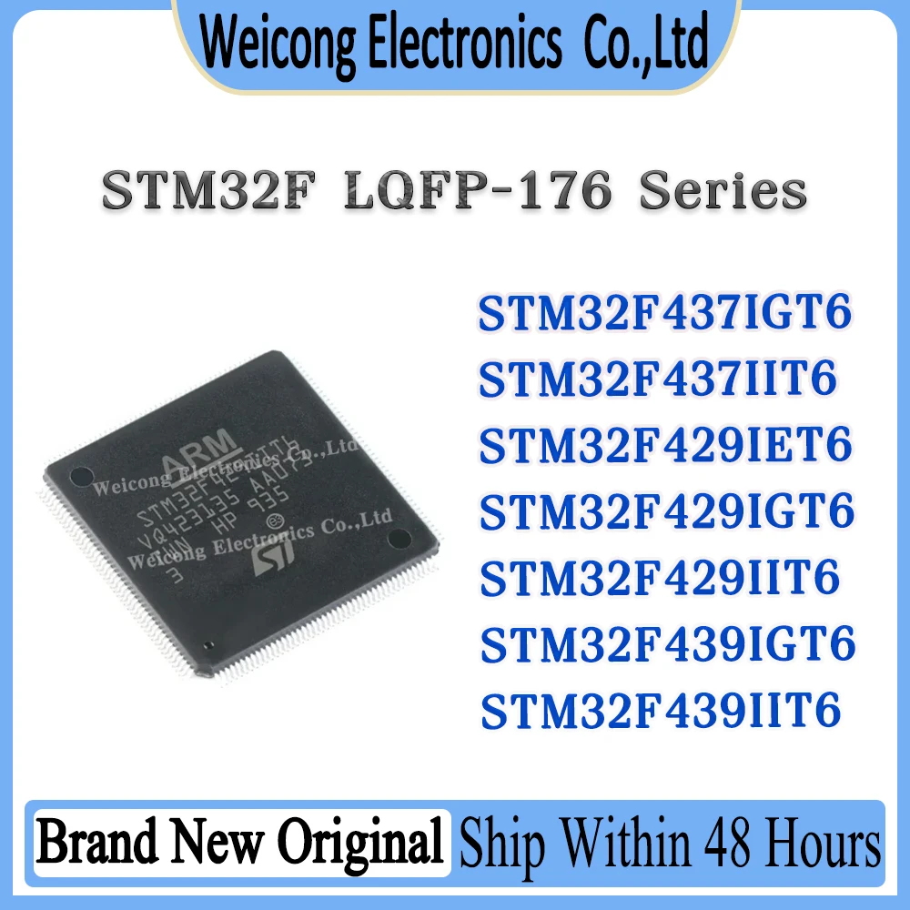 

STM32F437IGT6 STM32F437IIT6 STM32F429IET6 STM32F429IGT6 STM32F429IIT6 STM32F439IGT6 STM32F439IIT6 STM32 STM IC MCU Chip LQFP-176