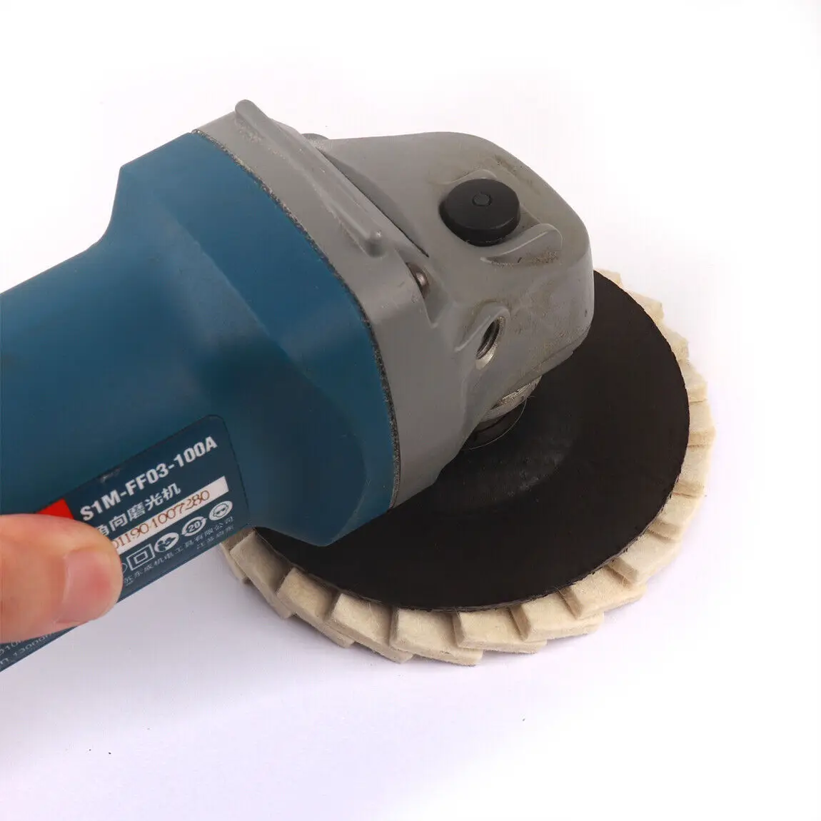 4x felt polishing flap disc Polishing disc Angle grinder flap 125 mm