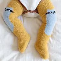 Floor Socks Warm-keeping Super Soft Cartoon Pattern Feet Warmer Newborn Knee Long Cartoon Socks Baby Socks for Dorm 1