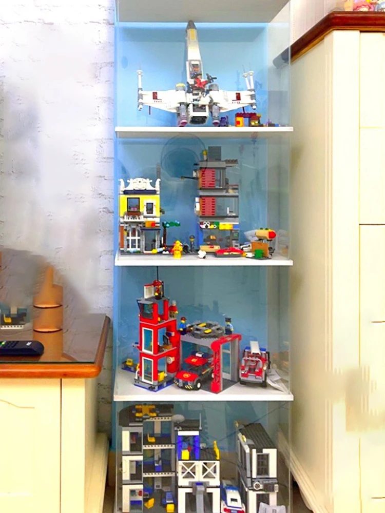 Acrylic Display Case w/h Door Countertop Organizer Dustproof