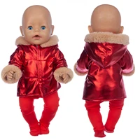 Nouvelle doudoune + Leggings, vêtements de poupée adaptés pour bébé de 18 pouces/43cm, vêtements pour nouveau-né, accessoires de poupée Reborn 6