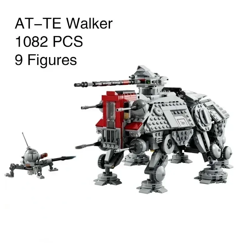 Building Block Toys Star Wars All Terrain Tactical Actuator At-te 75337 Model Building Kit Self-locking Bricks