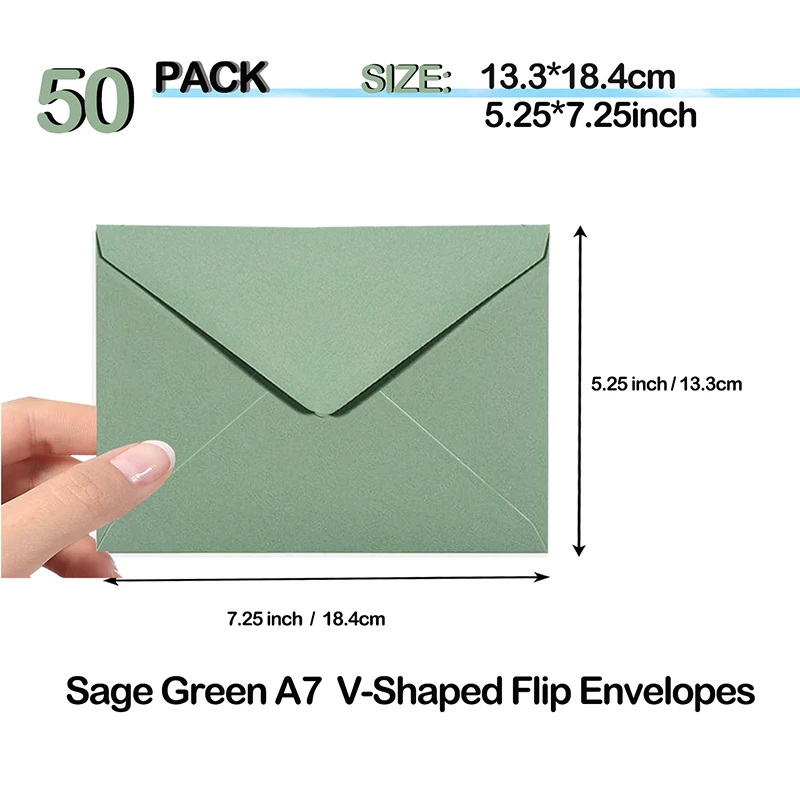 Kraft Paper Mini Envelopes 50pcs/lot 18.4*13.3cm