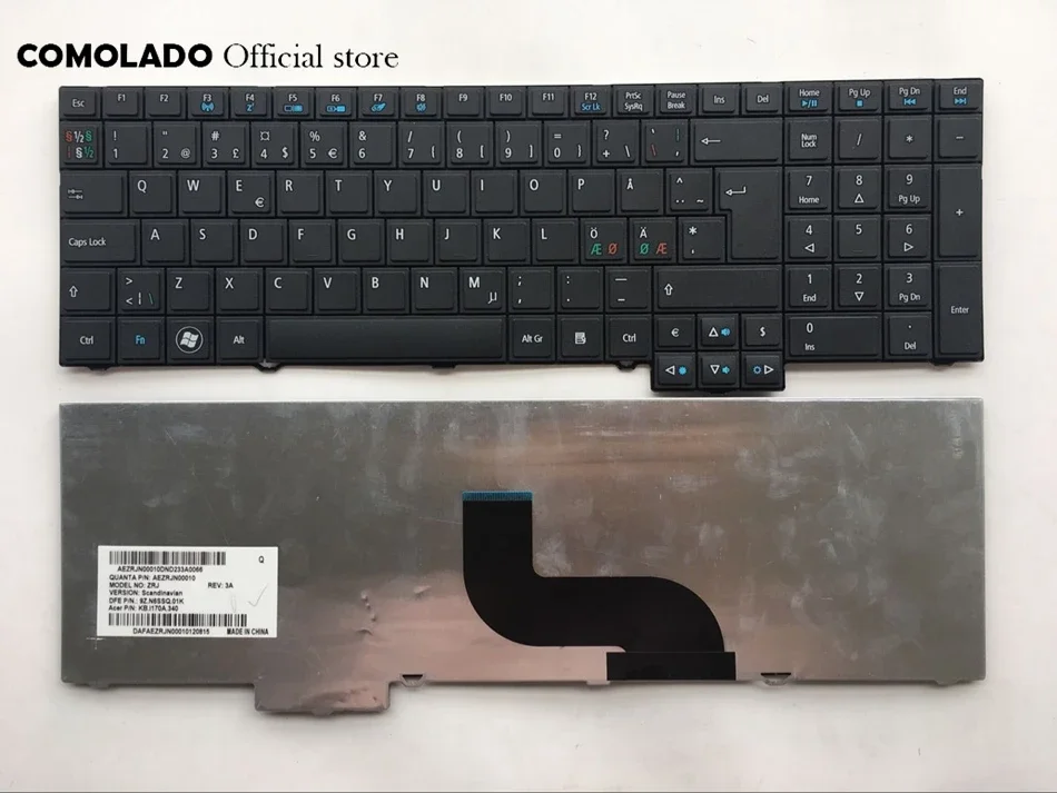 

Клавиатура для ноутбука Acer TravelMate 5760 TM5760 5760G 5760Z 5760ZG TM6595 8573 TM6495T 7750 5760 6595 ND