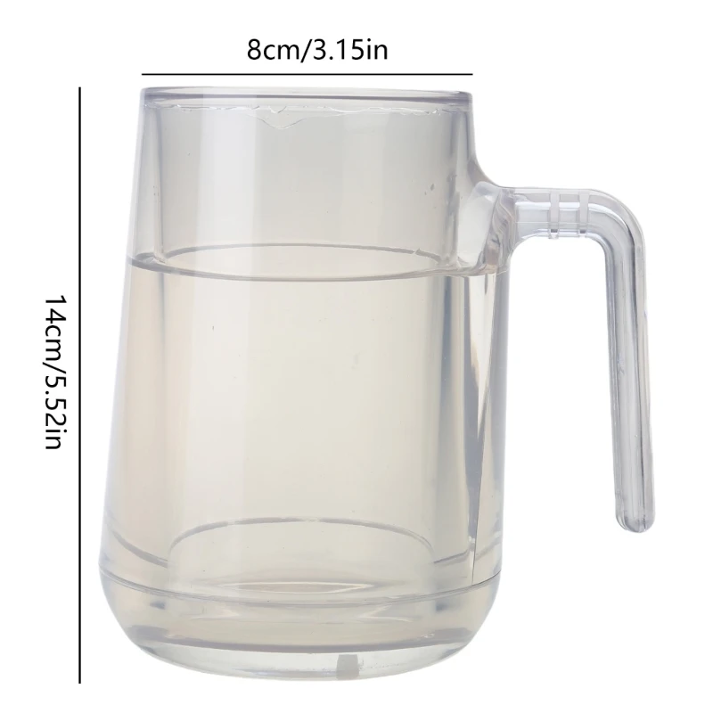 Freezable Double Wall Beer Mug Functional Clear Insulated Double Wall Insulated Plastic Cup For Frosty Beverages