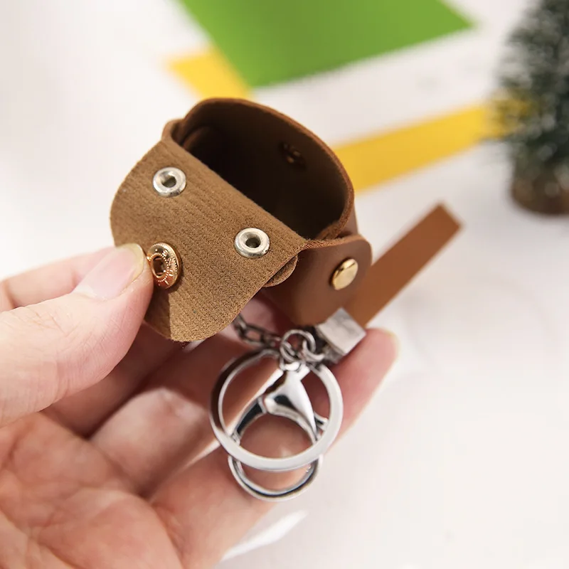 Korean Mini PU Leather Coin Bags Purse for Girls Solid Color Pink Black Money Pouch Earphone Storage Bags Pouch Keychain