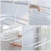 Iron Spiral Quilt Drying Rack Clothes Rack Space Saving ganizer Sheet Hanger Balcony Storage Solution Drying Racks Home Storage 6