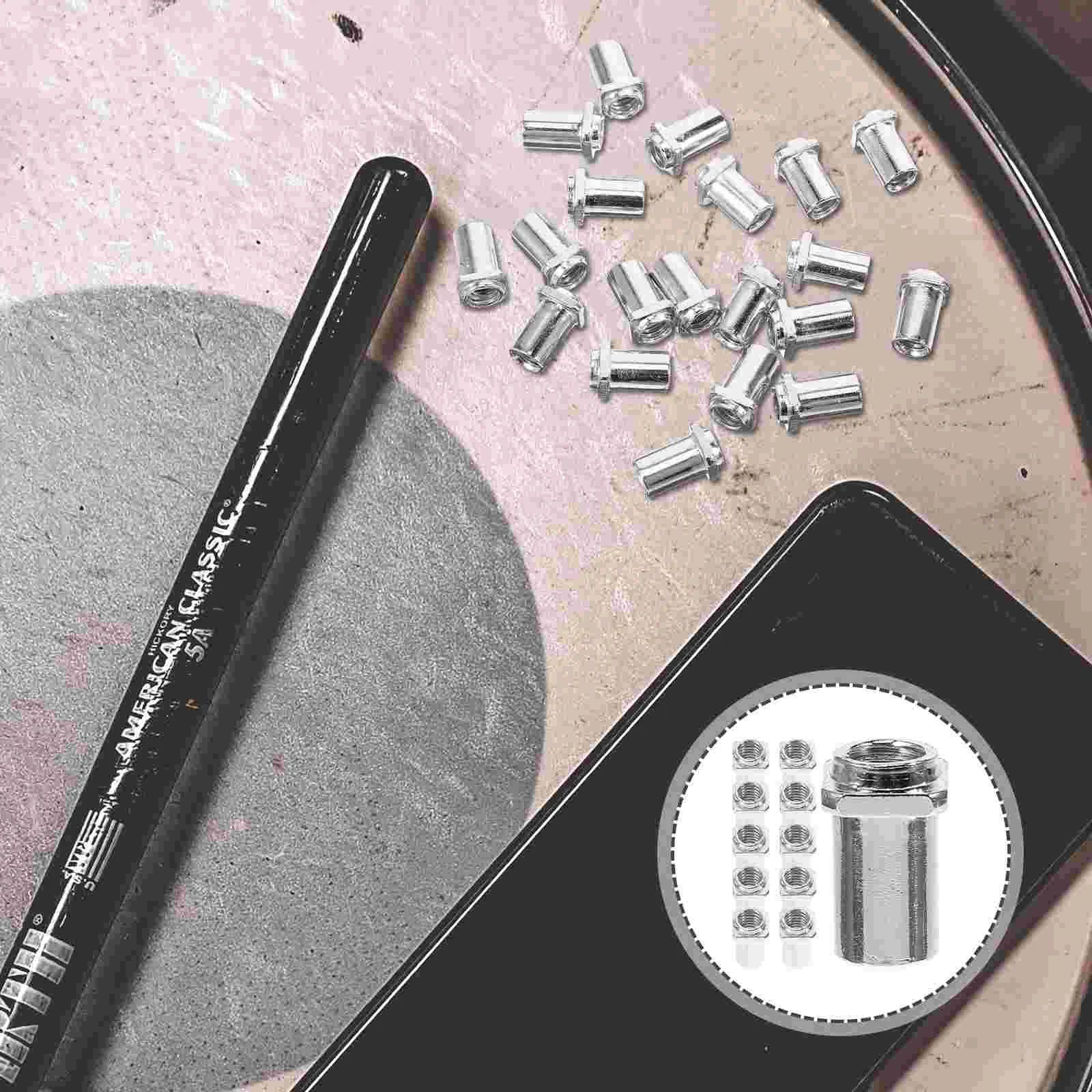 

Drum Screw Nut Rack Drum Nut Screw Inner Diameter 5MM/6MM Nut Military Drum Jazz Drum Instrument Drum Swivel Nut