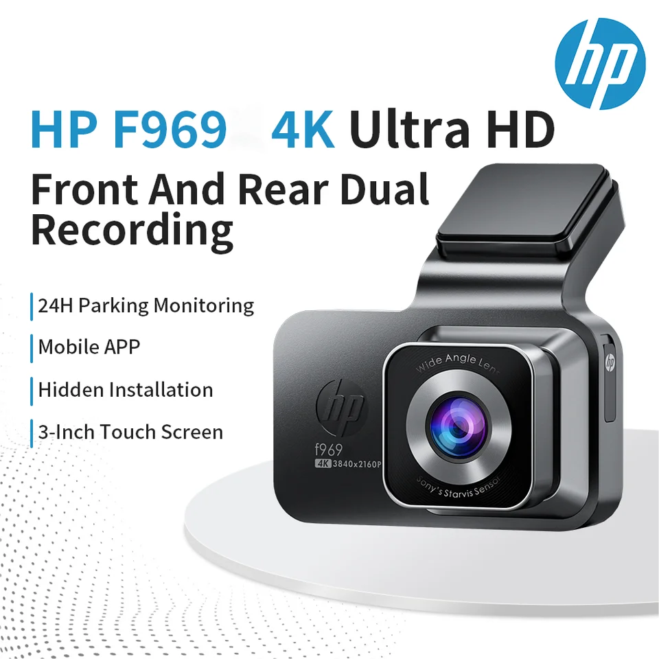 HP car camera dash cam camera 4k HD night vision WiFi DVR video