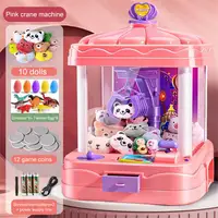 Kid Claw Machine Gashapon Plush Dolls Mini Drawing Clip Machine Fairground Coin Arcade Game Crane Children 3 Years 1