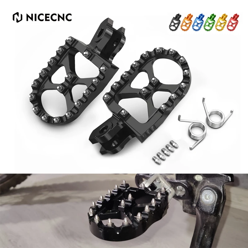 Motorcycle 57MM Foot Pegs FootRest Footpegs Rests For Suzuki RMZ250 2010-RMZ450 2008-RMX450Z 2010-RM-Z250 RM-Z450 motorcycle accessories motorcycle footrests motorcycle foot pedals
