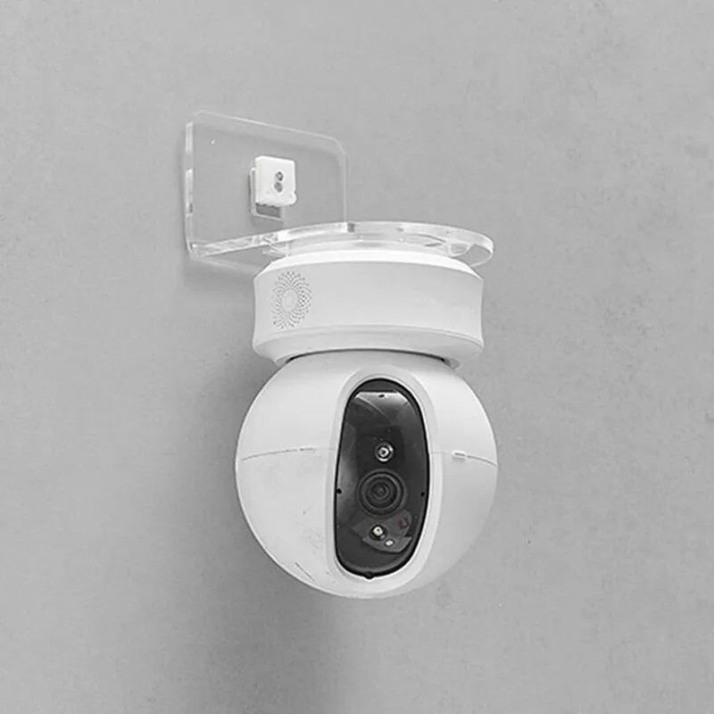 Soporte de cámara de vigilancia redondo y cuadrado para colgar en la pared,  soporte invertido para colgar en la pared, sin perforación