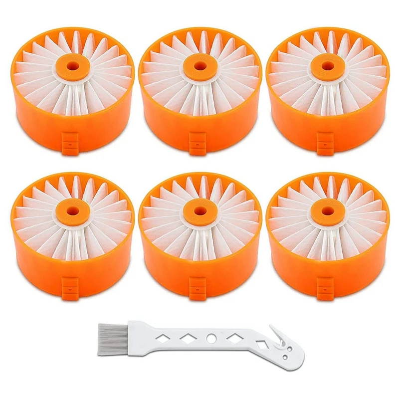 Confezione Da 6 Filtri Di Ricambio Per Aspirapolvere Black Decker Bsv2020G Bsv2020P Powerseries Extreme Cordless Stick Aspirapolvere