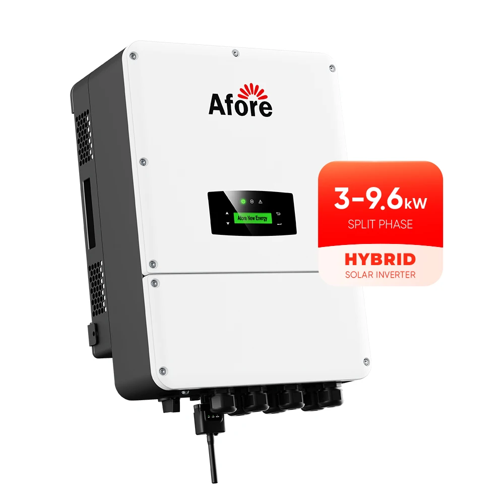 

Afore Hybrid Solar Inverter 3kW 5kW 5 KW 6kW 9Kw 10Kw Split Phase PV