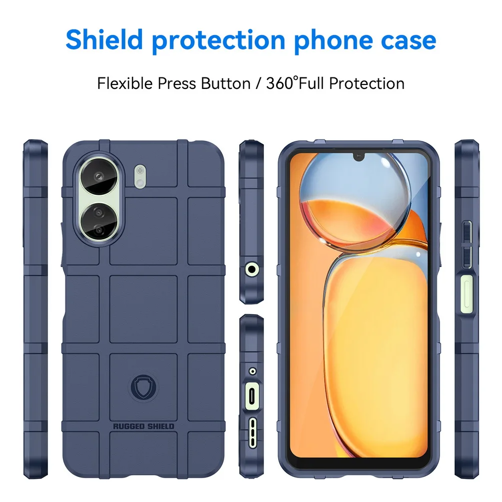 Rugged Shield Rubber Protective Cover