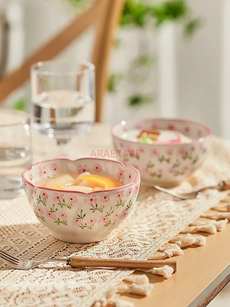 New High Appearance Rice Bowl, Ceramic Household Dining Bowl, Cute Tableware, Personal Special Bowl