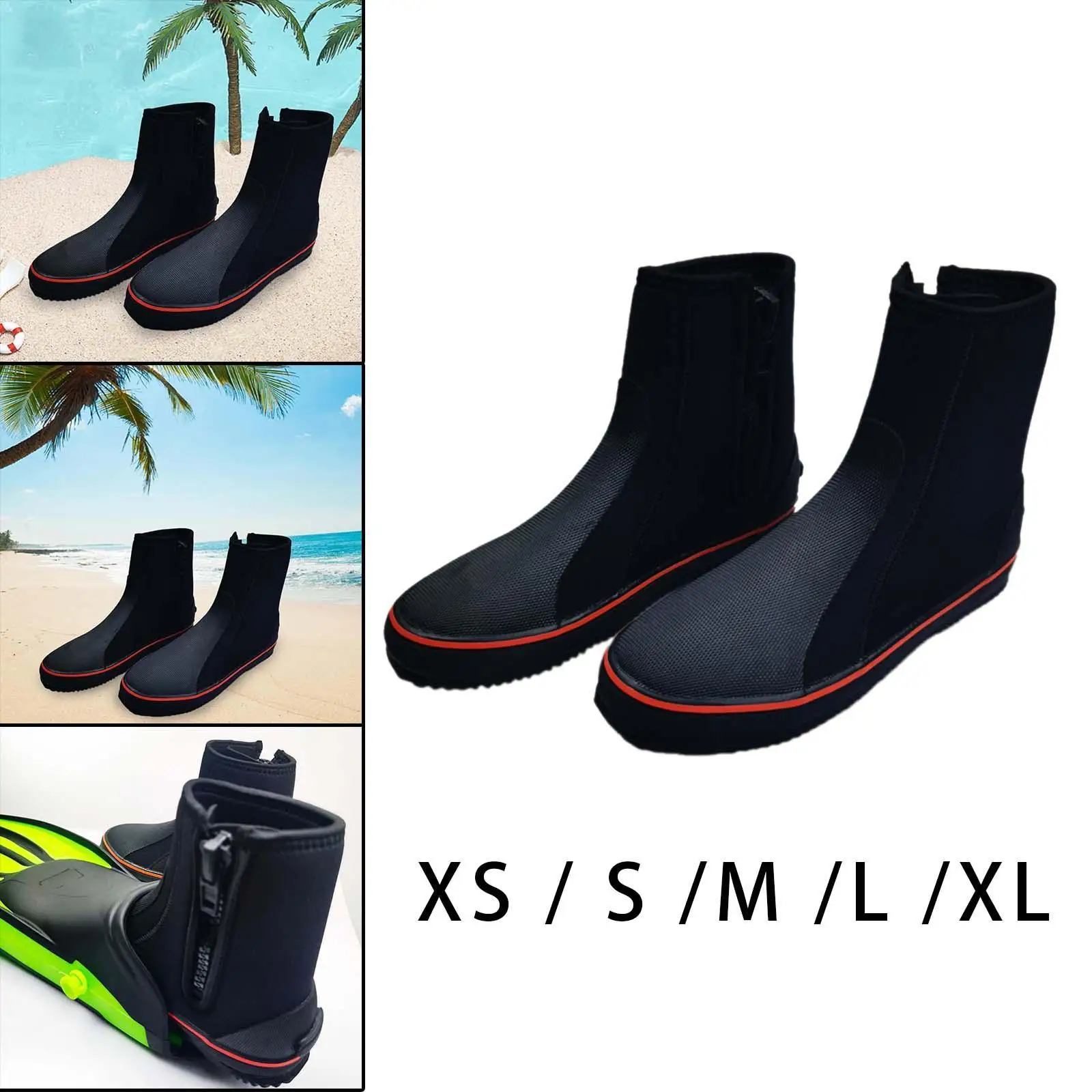 Diving Boots 5mm Neoprene Water Boots for Water Sports Canyoning Windsurfing