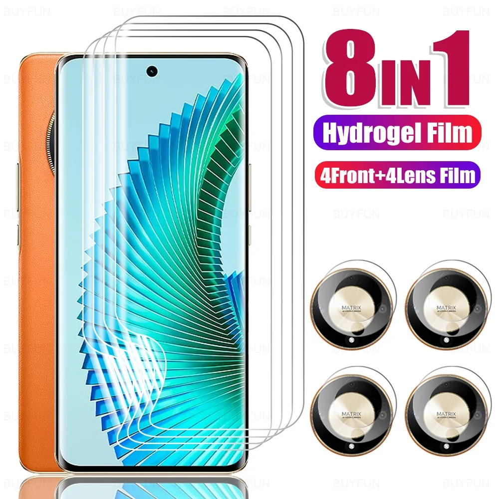 8 In1 Per Honor Magic 6 Magic6 Lite Hydrogel Film Xonor Honer Honar Hone Honor Magic6Lite Camera Glass & Front Screen Protector